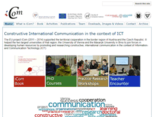 Tablet Screenshot of icomproject.eu